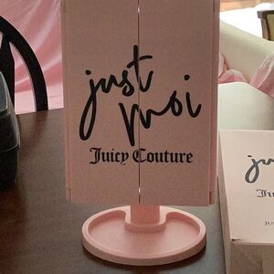 Juicy Couture Pink Tri-Fold LED Light Up Vanity Mirror NEW